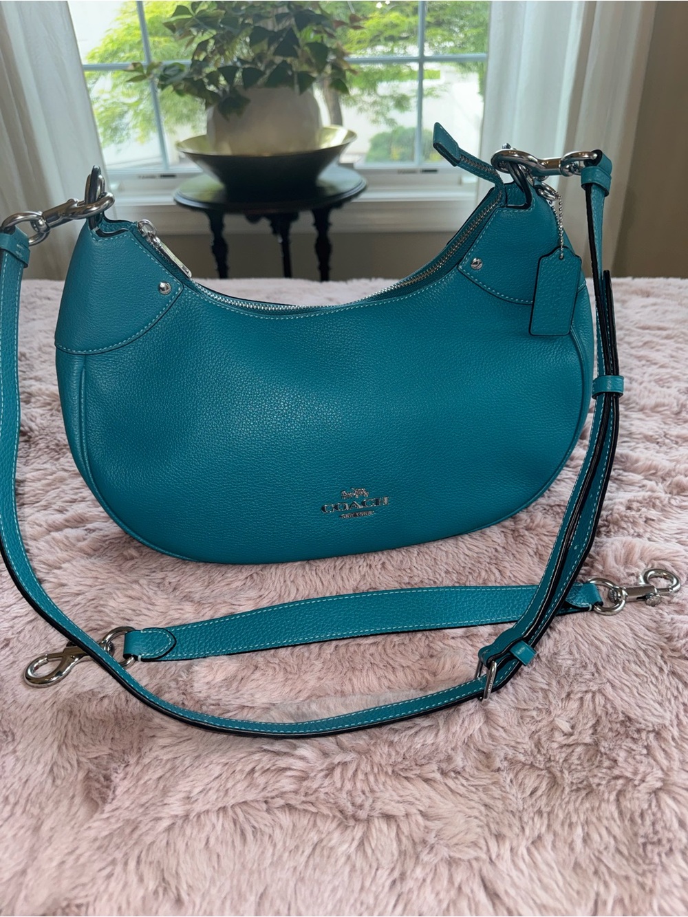 Coach Pebble Leather Mara Hobo with Silver Hardware - Picture 4 of 12